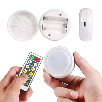 Wireless Dimmable Puck Wall Light Remote Control