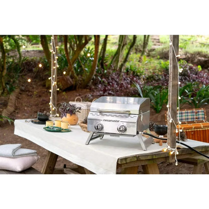 Premium Outdoor Cooking 2-Burner Grill, While Camping