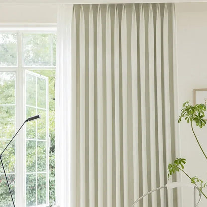 French Cotton and Linen Curtains with Sunshade