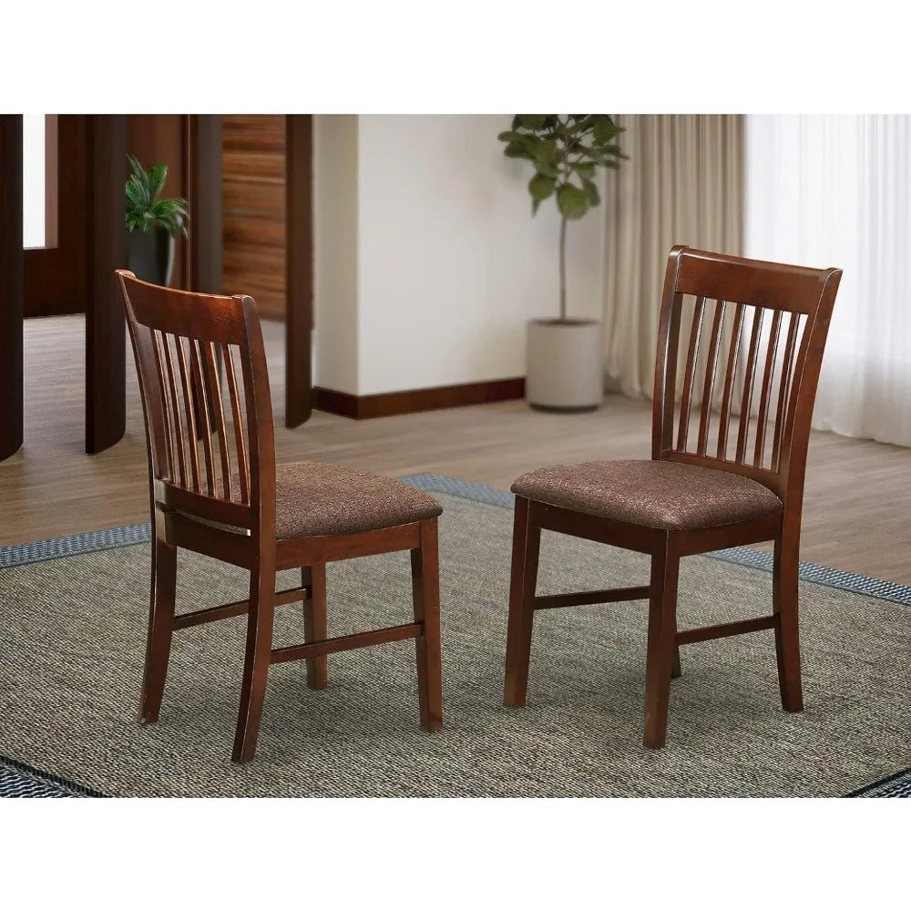 Slat Back Wood  Kitchen Chairs, 2 Piece