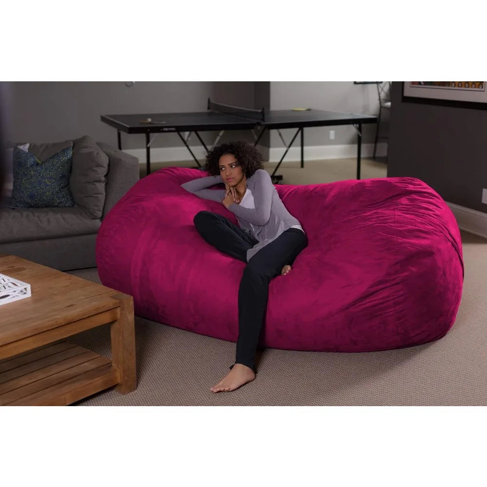 Plush Bean Bag Sofas with Super Soft Microsuede Cover