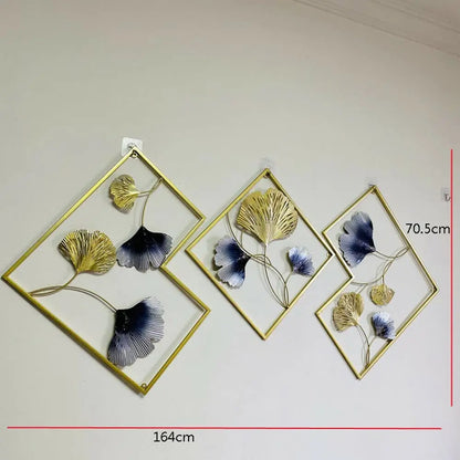 3/ D Wall  Pack Metal Leaf Wall Decoration