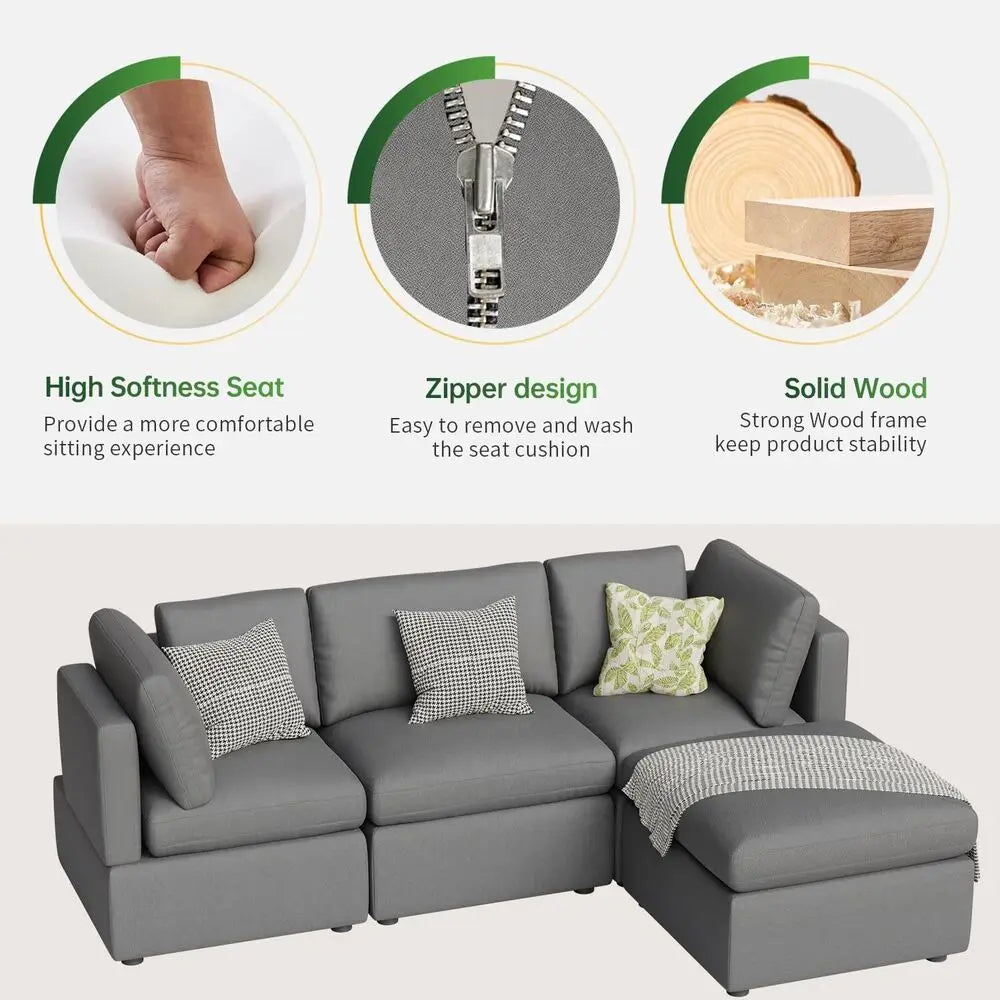 Modular Sectional Sofa for Living Room