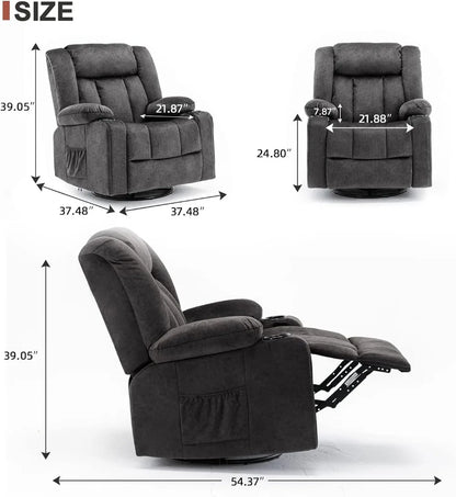 Heated Recliner Massage Rocker