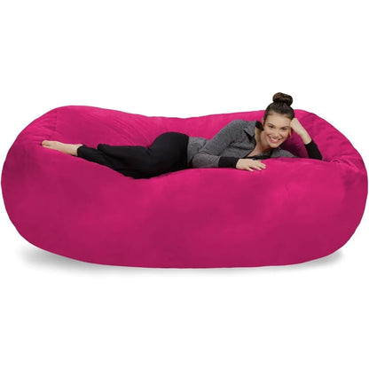 Plush Bean Bag Sofas with Super Soft Microsuede Cover