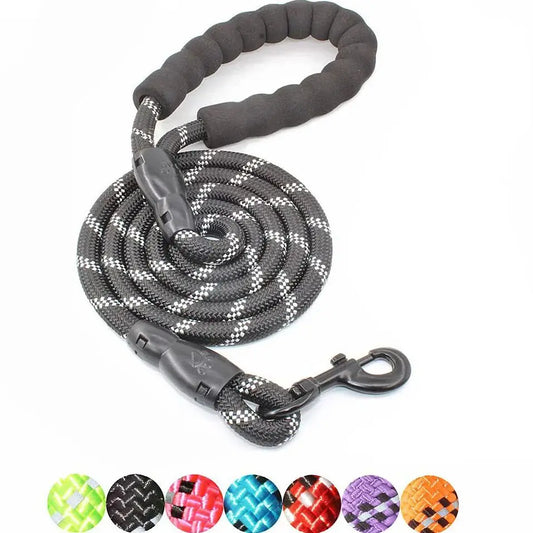 Reflective Dog Leash Soft Handle Dog Leash