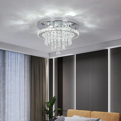 Crystal Ceiling Light Square Lamp Indoor Modern