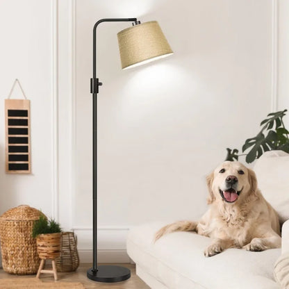 Dimmable Modern Standing Lamp with Linen Shade