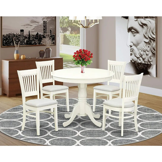 Round Dining Room Table Set 5 Piece