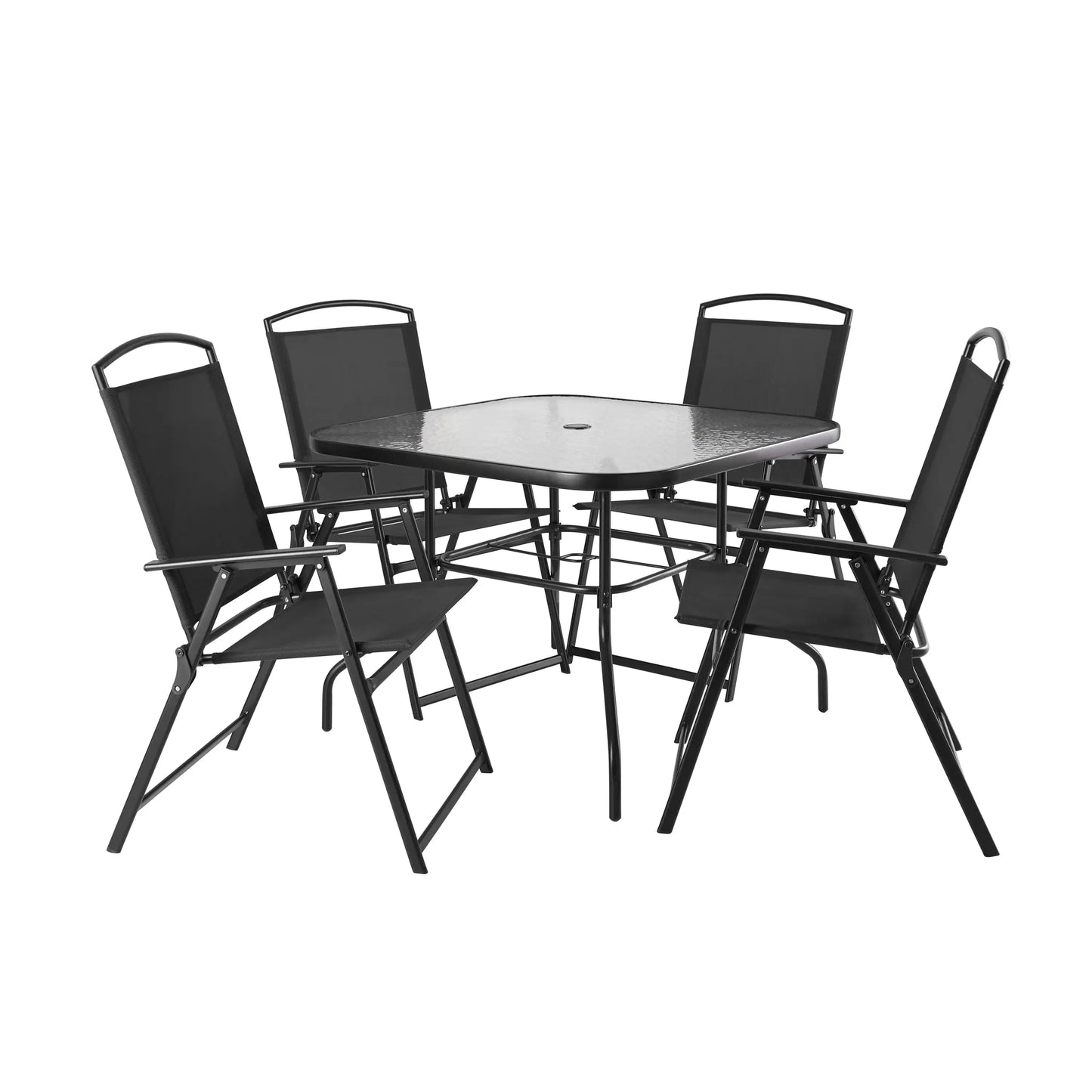 6-Piece Outdoor Steel Outdoor Patio Dining Set