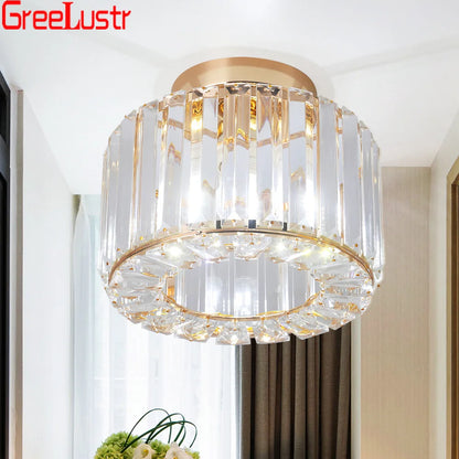 Gold /Black Modern Crystal Chandeliers Ceiling Light