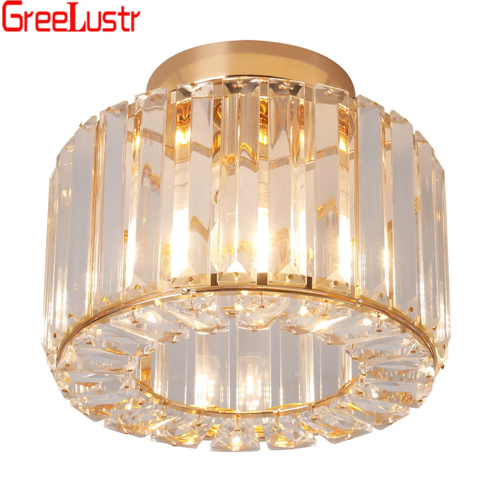 Gold /Black Modern Crystal Chandeliers Ceiling Light