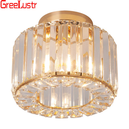 Gold /Black Modern Crystal Chandeliers Ceiling Light