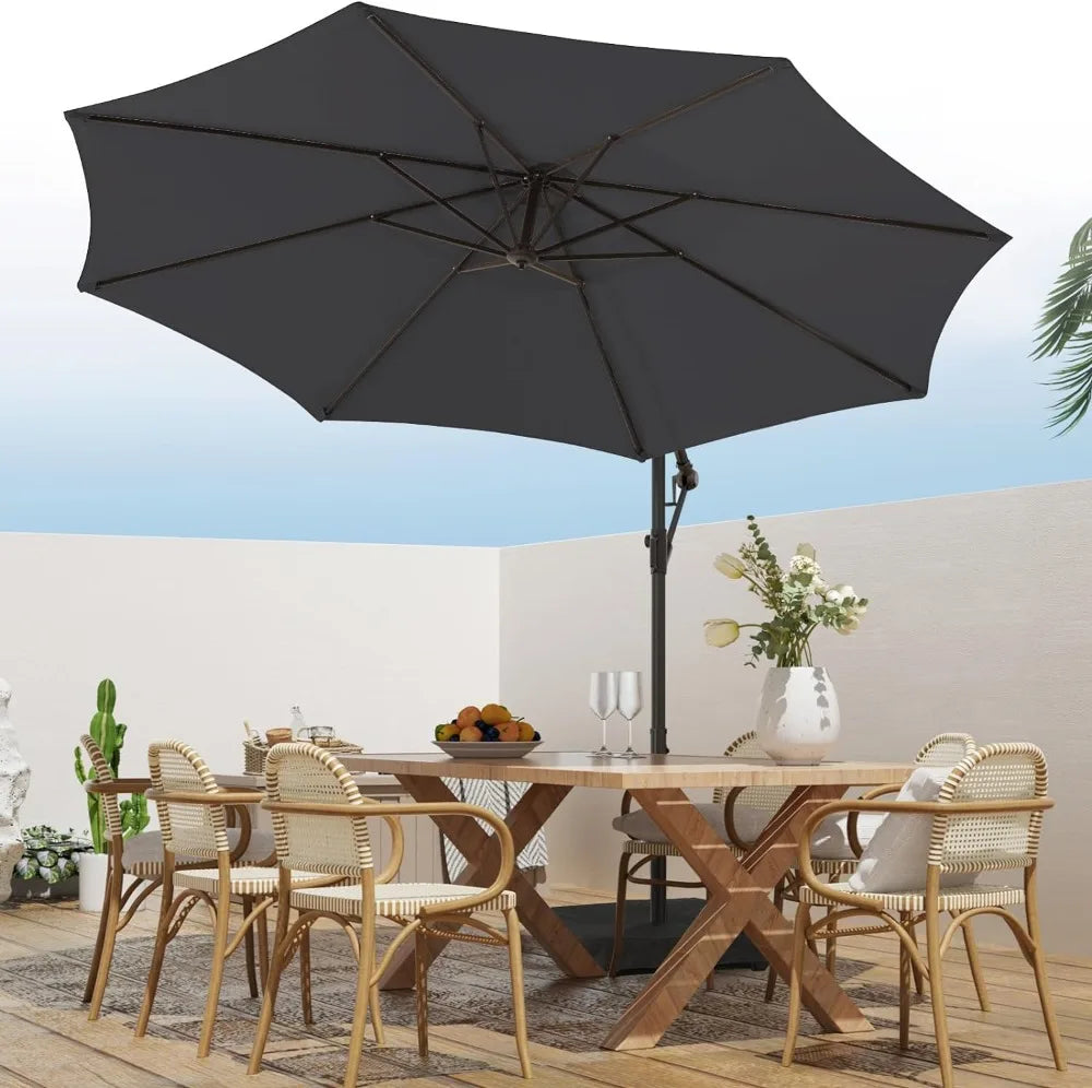 Patio Offset Hanging Umbrella 10 FT Outdoor