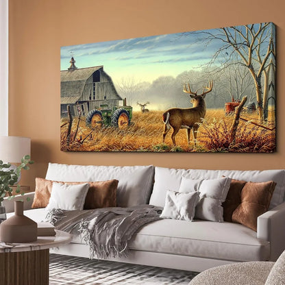 Rustic Wildlife Lodge Hunting Picture Wall Decoration