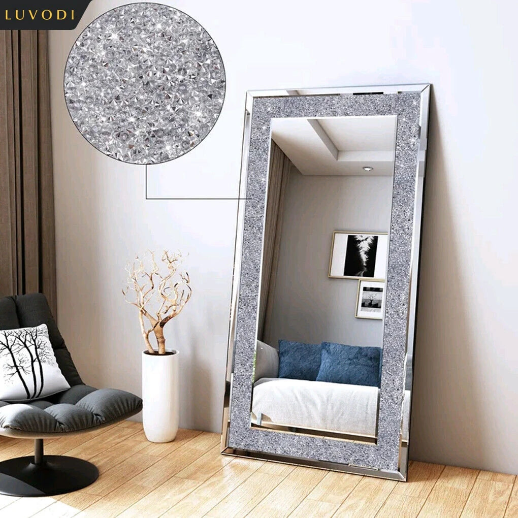 Crystal Rhinestone Diamond Frame less Vanity Mirrors