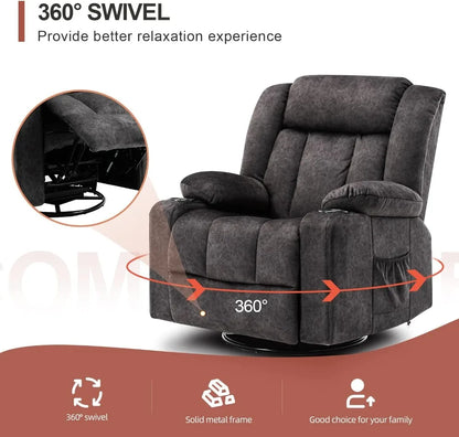 Heated Recliner Massage Rocker