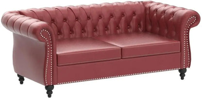 Modern Couch Upholstered Sofa with Tufted Back