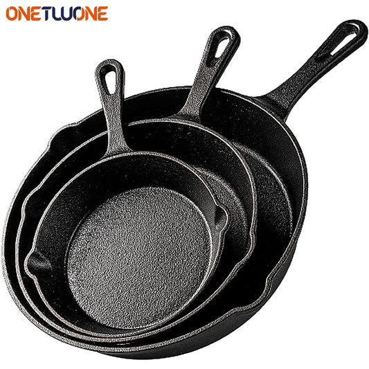 Cast Iron Skillet, Induction Cooking Cookware