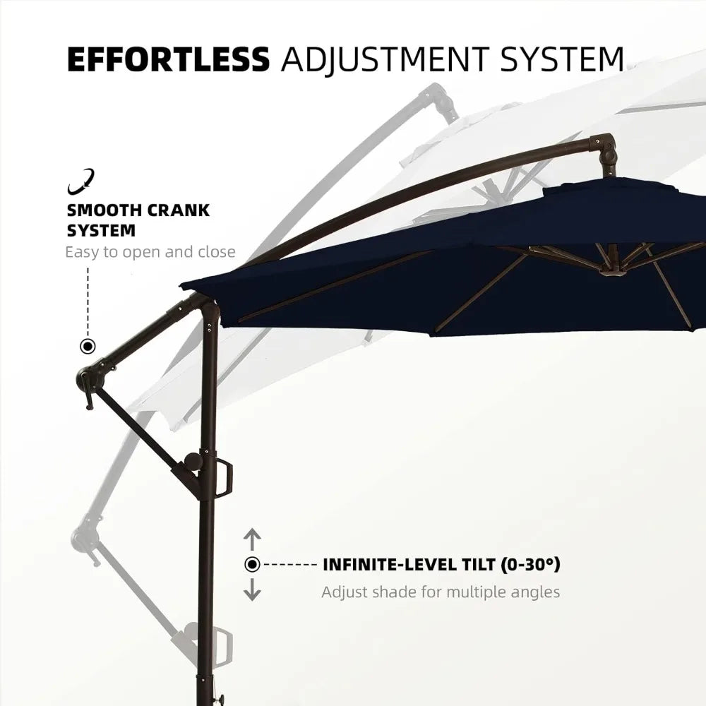 Patio Offset Hanging Umbrella 10 FT Outdoor