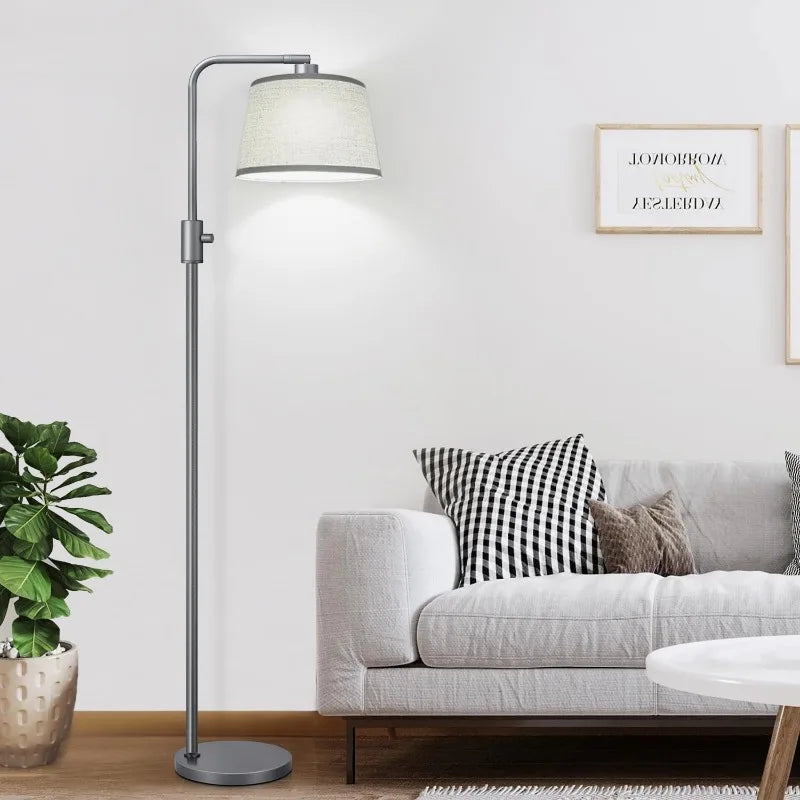 Dimmable Modern Standing Lamp with Linen Shade