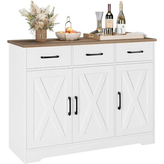 Modern Farmhouse Sideboard Buffet Cabinet