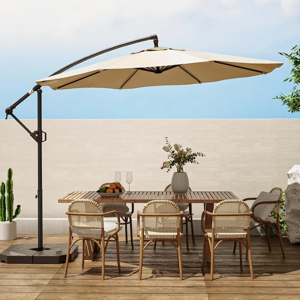 Patio Offset Hanging Umbrella 10 FT Outdoor