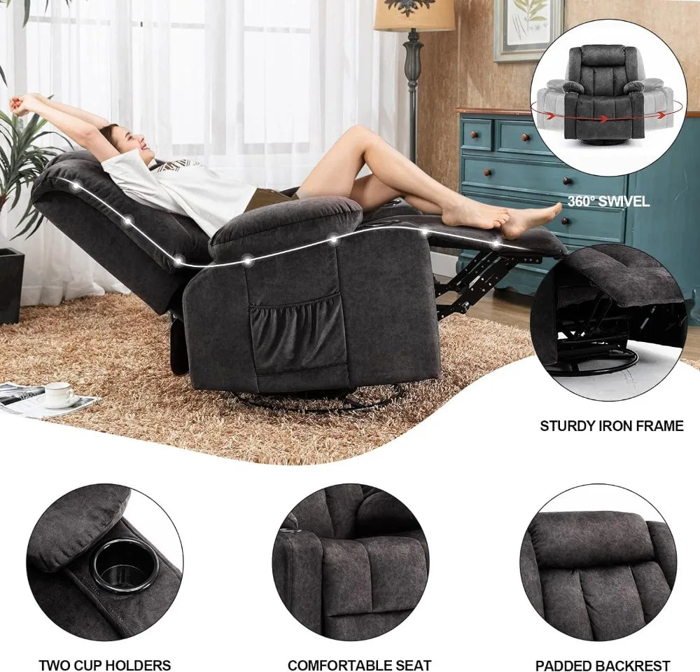 Heated Recliner Massage Rocker