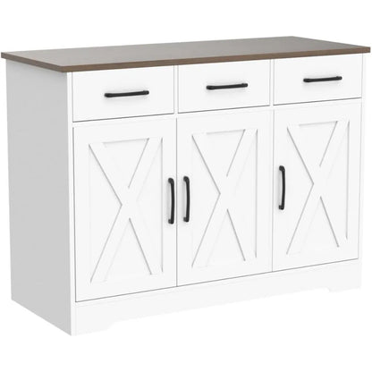 Modern Farmhouse Sideboard Buffet Cabinet