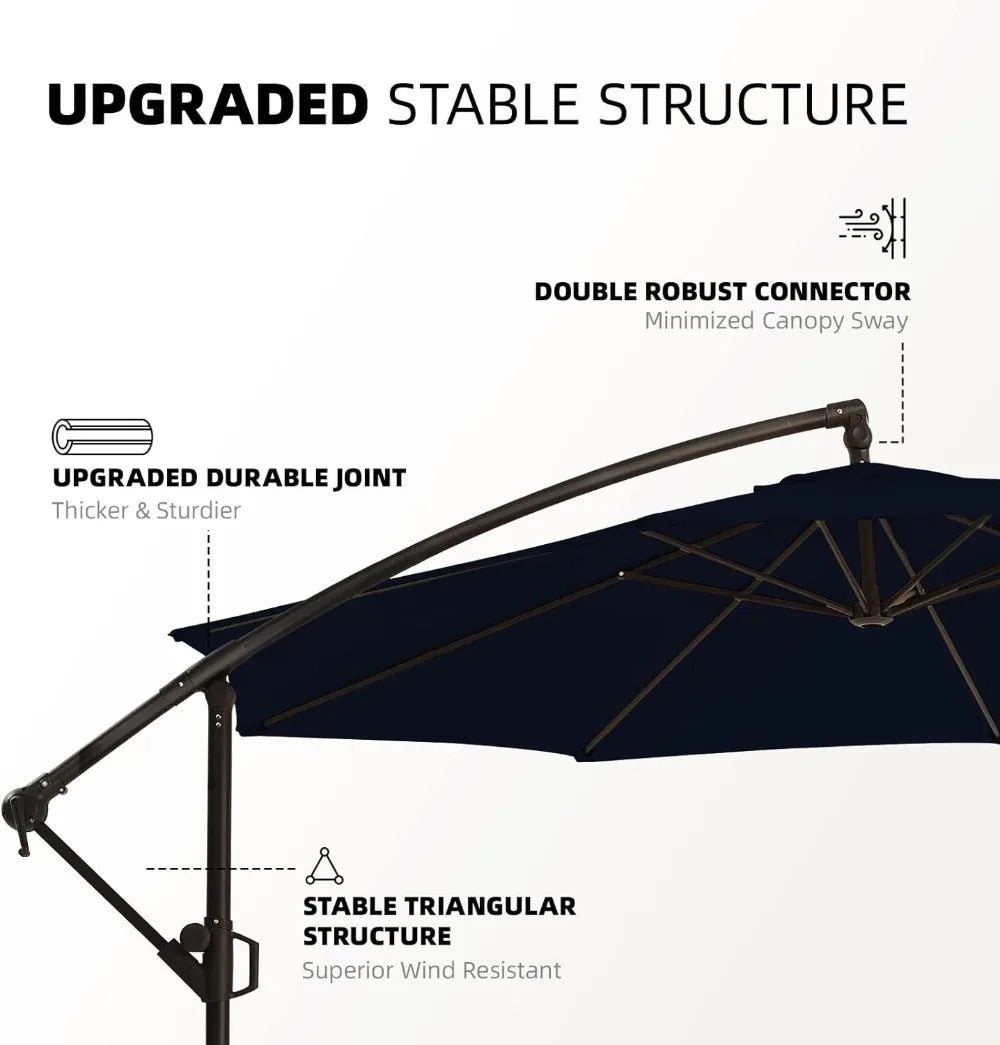 Patio Offset Hanging Umbrella 10 FT Outdoor