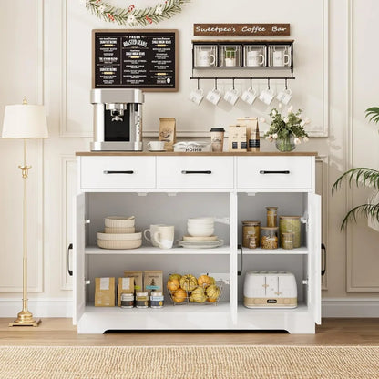 Modern Farmhouse Sideboard Buffet Cabinet