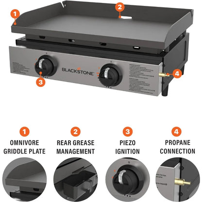 Tabletop Griddle with Stainless Steel Faceplate