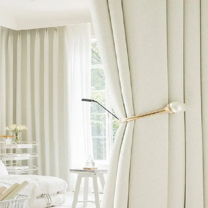 French Cotton and Linen Curtains with Sunshade